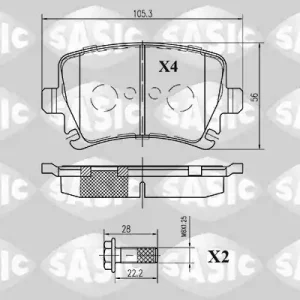 Finale Uitverkoop Remblokset Sasic 6216003