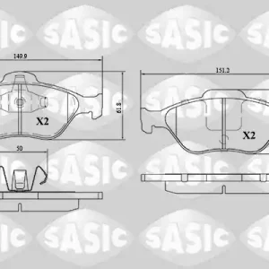 Remblokset Sasic 6216007 Bestseller