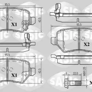 Snelle Levering Remblokset Sasic 6216008