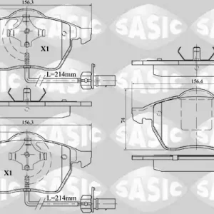 Origineel Remblokset Sasic 6216013