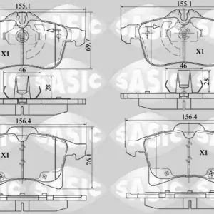 Hete Deal Remblokset Sasic 6216014