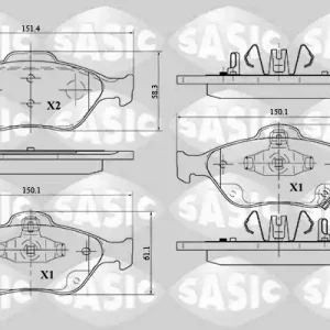 Remblokset Sasic 6216015 Koop Vandaag