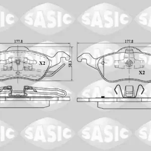 Superprijs Remblokset Sasic 6216018