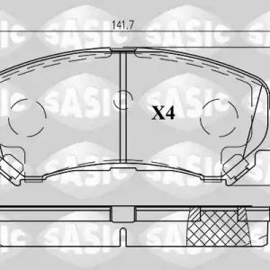 Remblokset Sasic 6216019 Exclusief