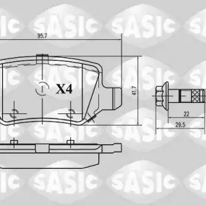 Remblokset Sasic 6216021 Seizoensaanbieding