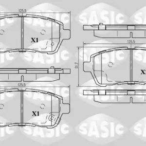 Laatste Versie Remblokset Sasic 6216025