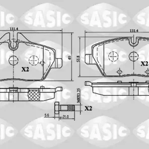 Remblokset Sasic 6216027 Merkproduct