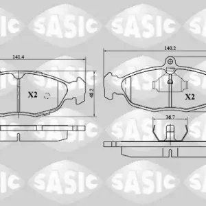 Groothandel Remblokset Sasic 6216029