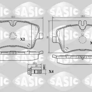 Beperkte Voorraad Remblokset Sasic 6216031