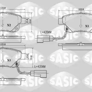 Remblokset Sasic 6216032 Superprijs