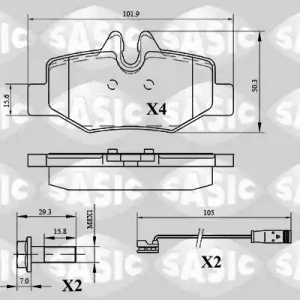 Remblokset Sasic 6216033 Nu Kopen