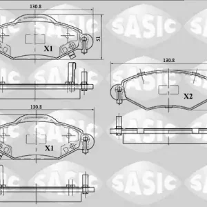 Meest Verkocht Remblokset Sasic 6216035