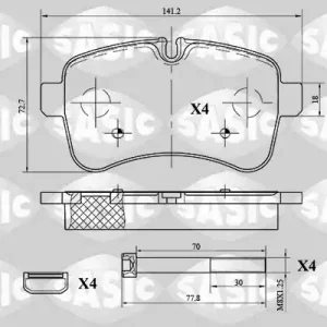 Koopje Remblokset Sasic 6216038