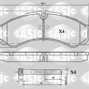 Remblokset Sasic 6216040 Exclusieve Aanbieding