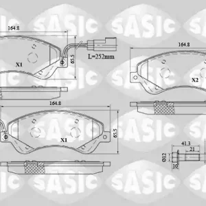 Remblokset Sasic 6216042 Populair