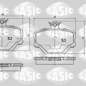 Remblokset Sasic 6216045 In De Mode