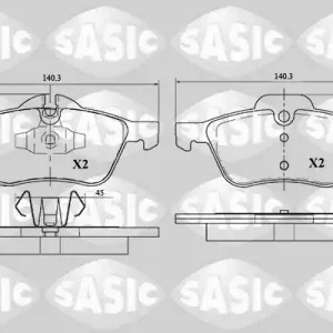 Remblokset Sasic 6216047 Beste Prijs