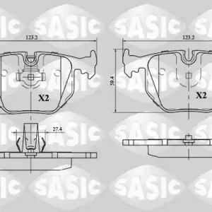 Remblokset Sasic 6216054 Hoge Kwaliteit
