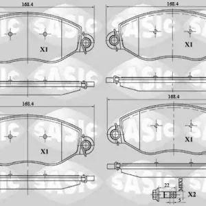 Direct Beschikbaar Remblokset Sasic 6216058