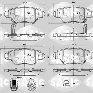 Remblokset Sasic 6216063 Exclusief