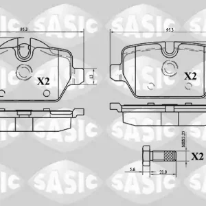 Hete Deal Remblokset Sasic 6216064