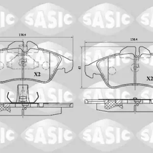 Gecertificeerd Remblokset Sasic 6216067