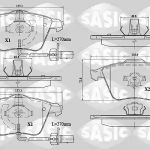 Premium Remblokset Sasic 6216074