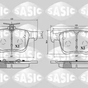 Direct Verzonden Remblokset Sasic 6216075