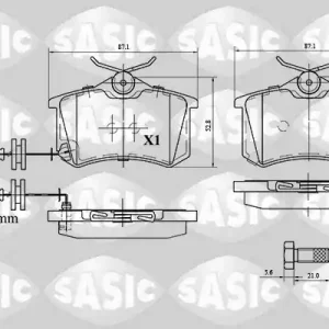 Hete Deal Remblokset Sasic 6216077