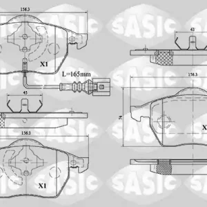 Budget Remblokset Sasic 6216079
