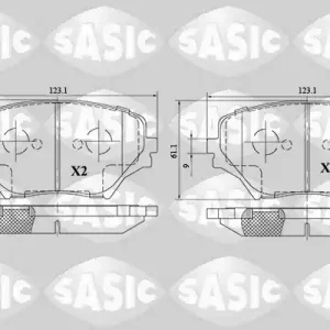 Remblokset Sasic 6216082 Handgemaakt