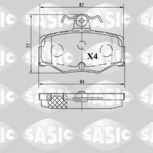 Gratis Retour Remblokset Sasic 6216084