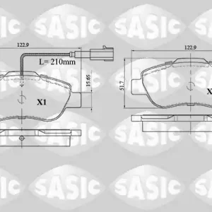 Gratis Retour Remblokset Sasic 6216085