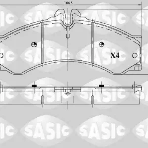 Direct Beschikbaar Remblokset Sasic 6216087