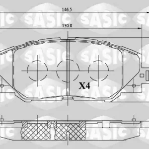 Remblokset Sasic 6216091 Gratis Retour