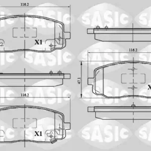 Remblokset Sasic 6216094 Plaats Bestelling