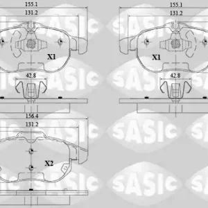 Seizoensaanbieding Remblokset Sasic 6216095