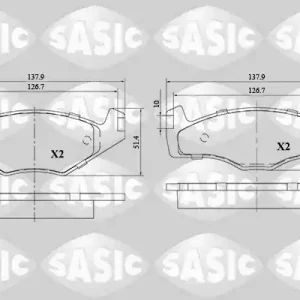 Remblokset Sasic 6216102 Hete Deal