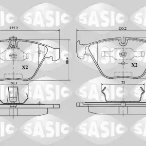 Gecertificeerd Remblokset Sasic 6216104