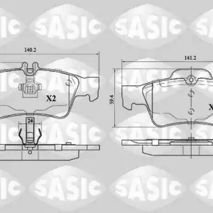 Alleen Vandaag Remblokset Sasic 6216105