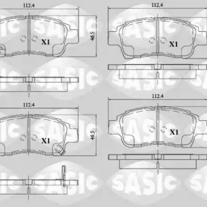 Wereldwijde Verzending Remblokset Sasic 6216107