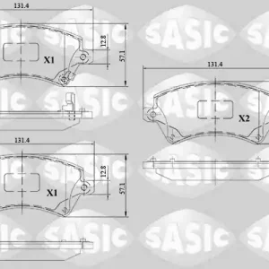 Remblokset Sasic 6216108 Korting