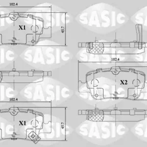 Gecertificeerd Remblokset Sasic 6216110