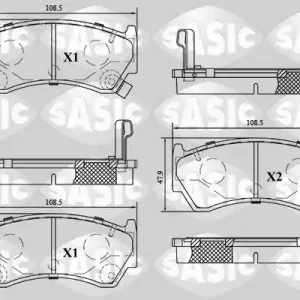 Betaalbaar Remblokset Sasic 6216113