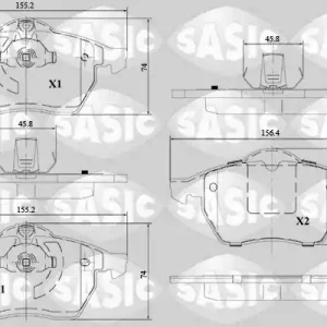 Remblokset Sasic 6216114 Uitverkoop