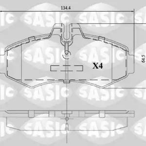 Alleen Vandaag Remblokset Sasic 6216119