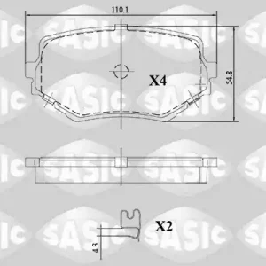 Koopje Remblokset Sasic 6216123