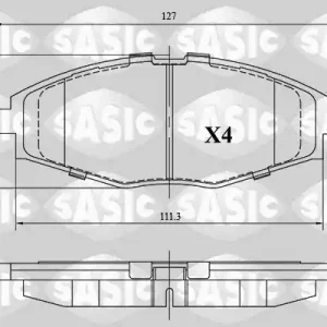 Remblokset Sasic 6216124 Professioneel