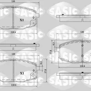 Remblokset Sasic 6216125 Beste Prijs