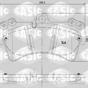 Plaats Bestelling Remblokset Sasic 6216131